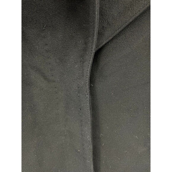 MaxMara Wome's Black Wool Pea Coat Three Buttons Size 8 - Picture 8 of 16